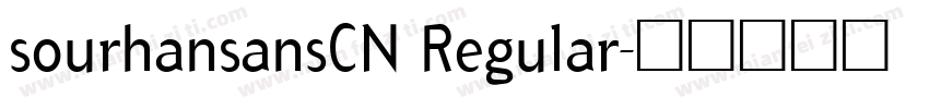 sourhansansCN Regular字体转换